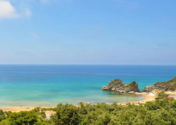 With Swimming Pool And Sea View - Beach, Corfu Pelekas