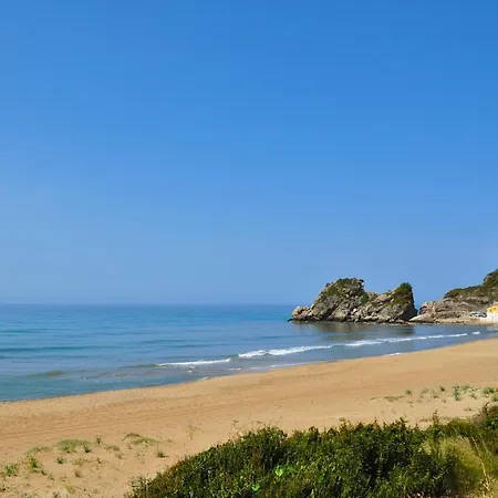 With Swimming Pool And Sea View - Beach, Corfu Apartment Pelekas